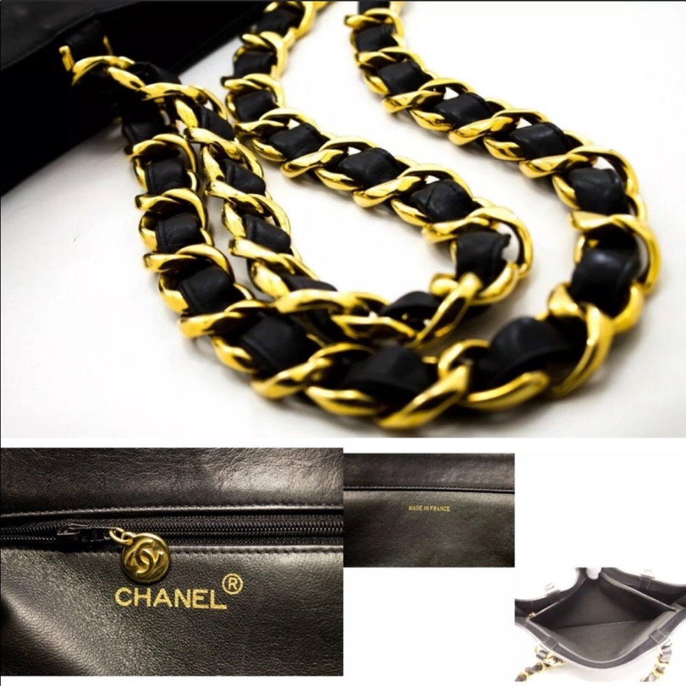 RARE🔥XLARGE🔥Chanel lambskin tote - Picture 6 of 8